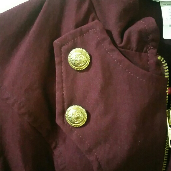 Burgundy Fall Madras Soldier Bolero Small - Picture 2 of 4
